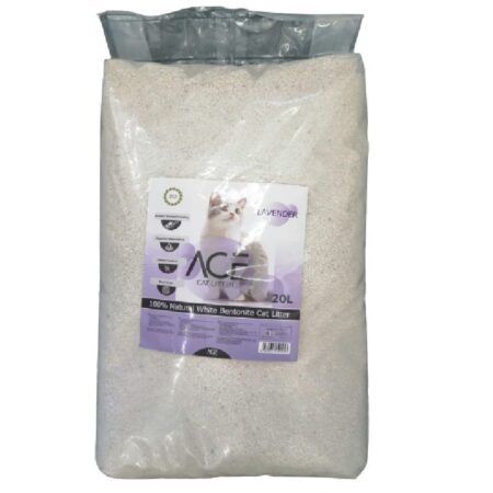 Arena aglomerante Ace Cat Litter perfume lavanda 20 Lts
