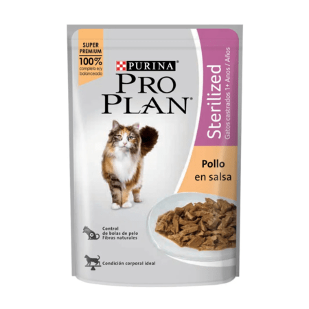 Salsa ProPlan gato adulto castrado pollo 85g