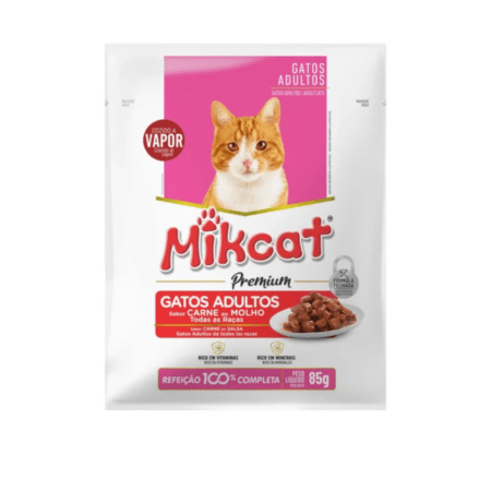 Salsa Mikcat gato adulto carne 100g