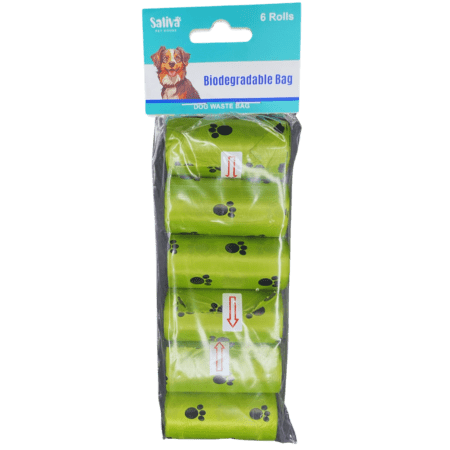 Bolsitas Biodegradables (30x22 cm 15 pcs x rollo) Paquete 6 Unidades
