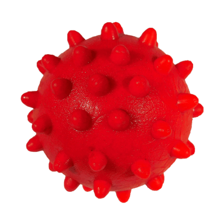 Juguete macizo Durapets pelota con pichos tamaño P 55 mm