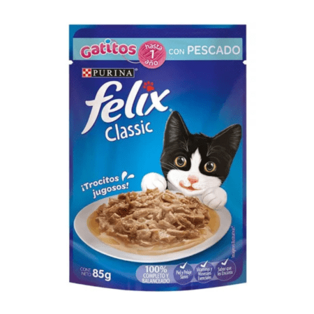 Salsa Felix pescado gatitos hasta 1 año 85 g