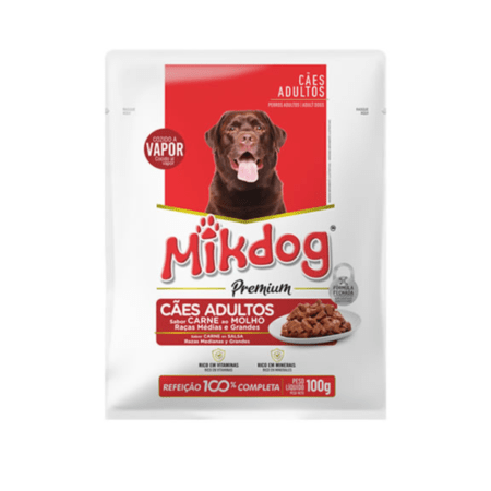 Salsa Mikdog perro adulto carne 100g