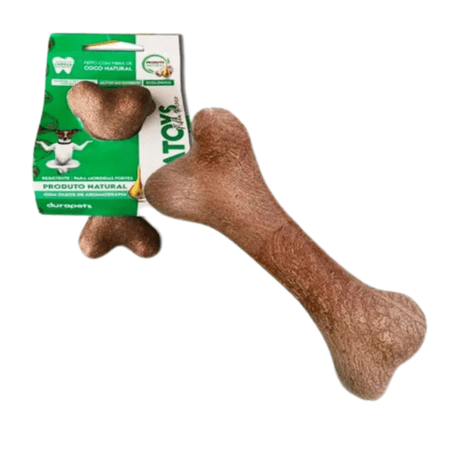 Juguete resistente de fibra de coco Durapets hueso tamaño G